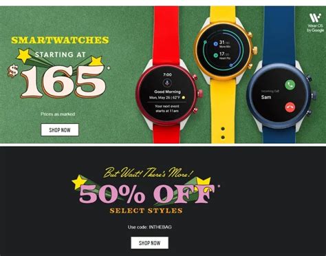 fossil black friday deals